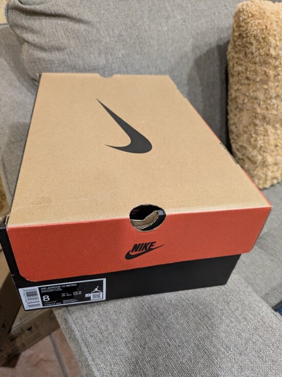 Nike Air Jordan 12 Retro Black/Red Sneakers Size 8 Excellent Condition With Box main image 7